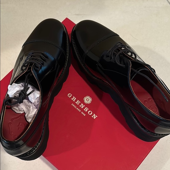 NIB-GRENSON KENNEDY Women Captoe Derby BLACK, Size:6.5(UK) - Picture 9 of 13